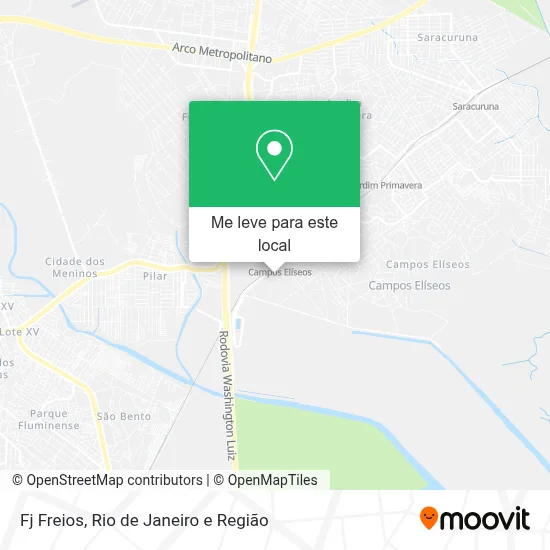 Fj Freios mapa