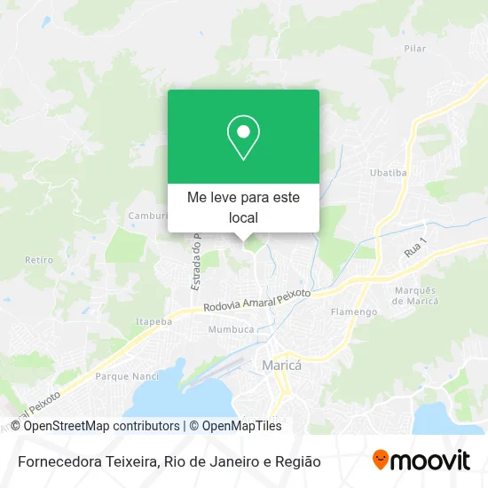 Fornecedora Teixeira mapa