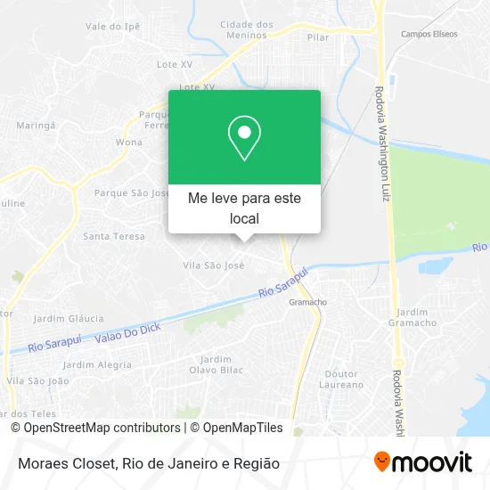 Moraes Closet mapa