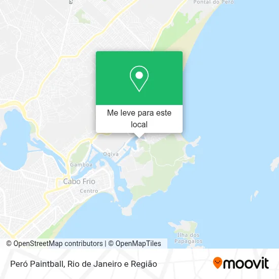 Peró Paintball mapa