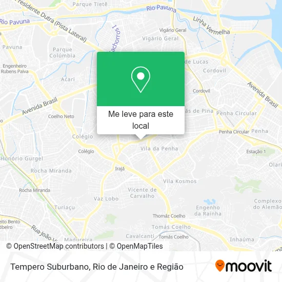 Tempero Suburbano mapa