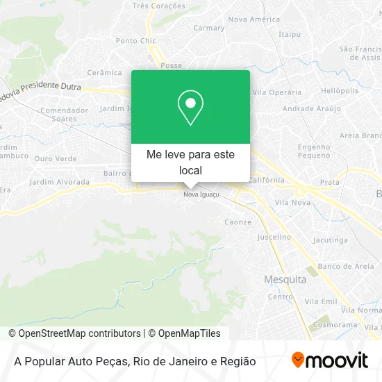 A Popular Auto Peças mapa