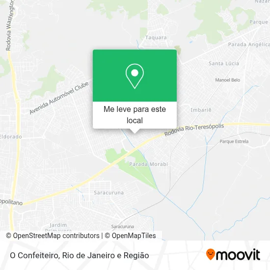 O Confeiteiro mapa
