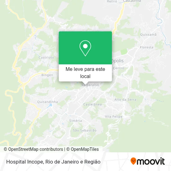 Hospital Incope mapa