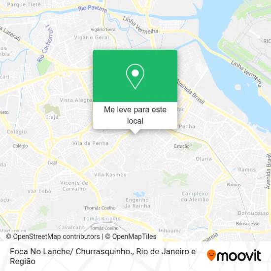 Foca No Lanche/ Churrasquinho. mapa