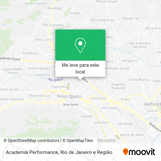 Academia Performance mapa