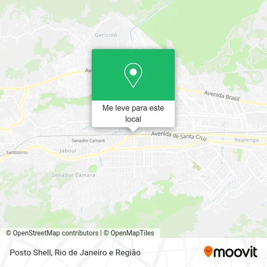 Posto Shell mapa