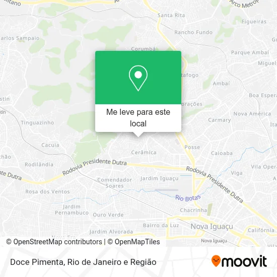 Doce Pimenta mapa