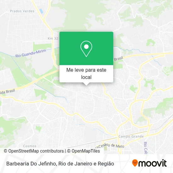 Barbearia Do Jefinho mapa
