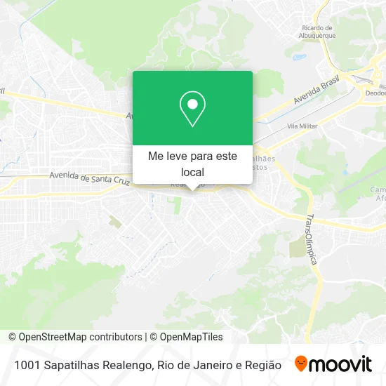 1001 Sapatilhas Realengo mapa