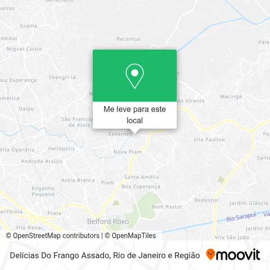 Delícias Do Frango Assado mapa