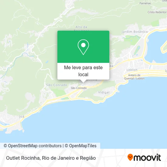 Outlet Rocinha mapa