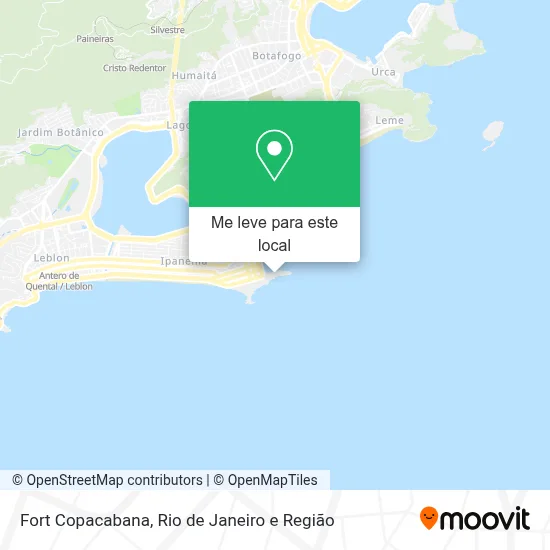 Fort Copacabana mapa