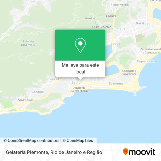 Gelateria Piemonte mapa