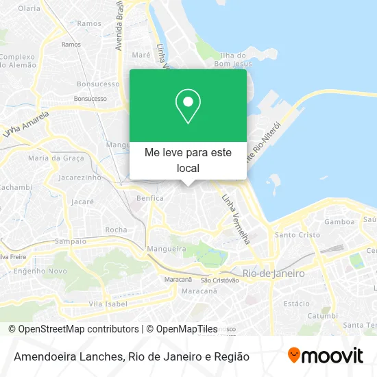 Amendoeira Lanches mapa