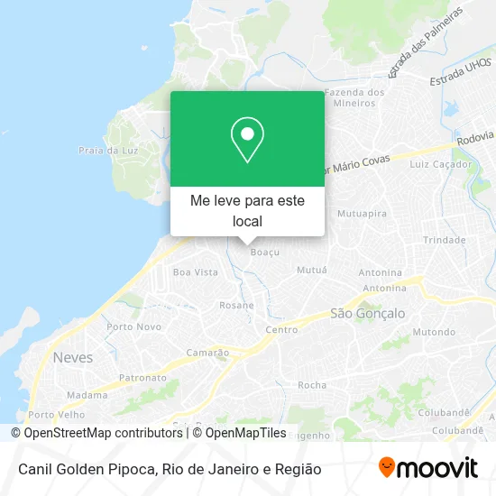 Canil Golden Pipoca mapa