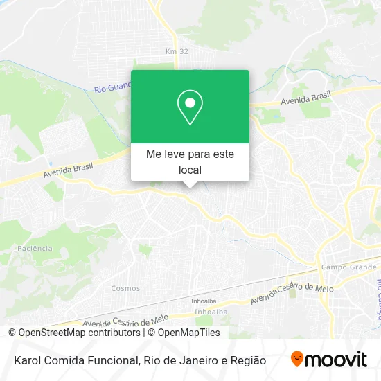 Karol Comida Funcional mapa