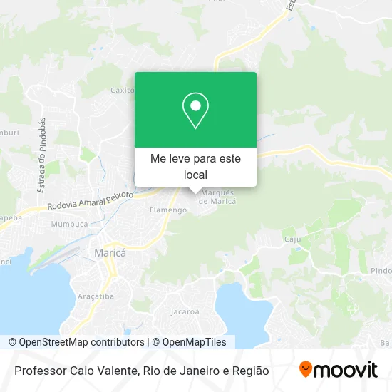 Professor Caio Valente mapa