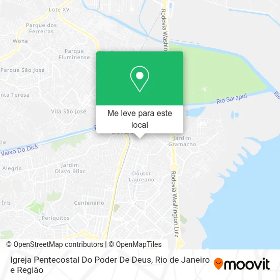 Igreja Pentecostal Do Poder De Deus mapa
