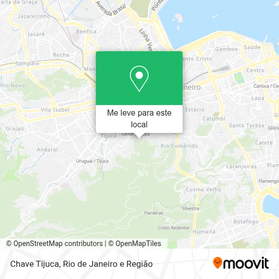 Chave Tijuca mapa