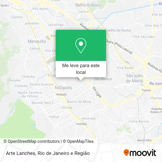 Arte Lanches mapa