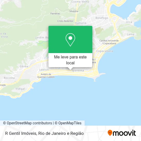 R Gentil Imóveis mapa