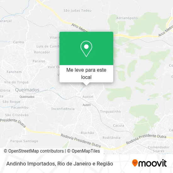 Andinho Importados mapa