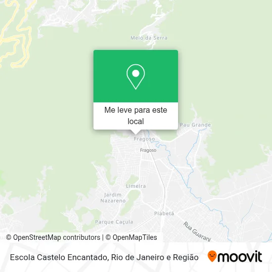 Escola Castelo Encantado mapa
