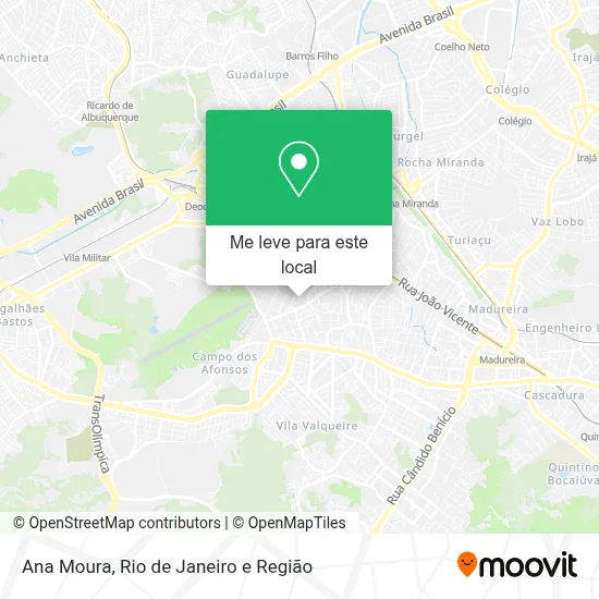 Ana Moura mapa