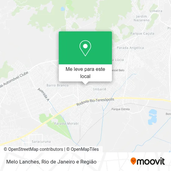 Melo Lanches mapa