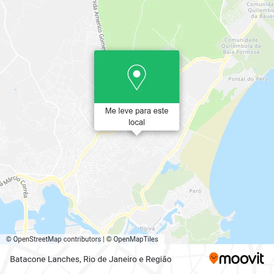Batacone Lanches mapa