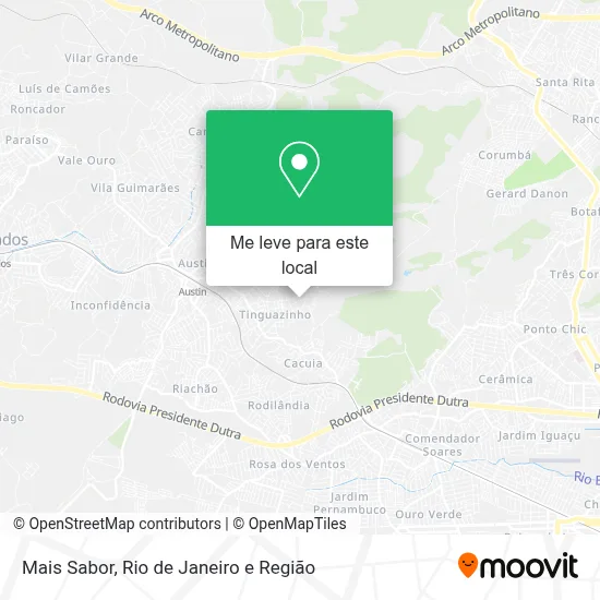Mais Sabor mapa