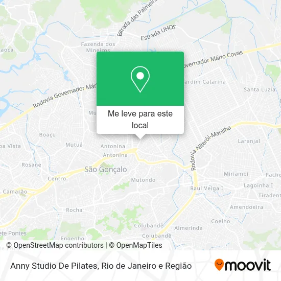 Anny Studio De Pilates mapa