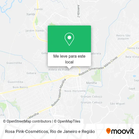 Rosa Pink-Cosméticos mapa
