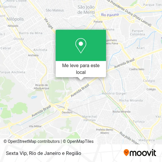Sexta Vip mapa