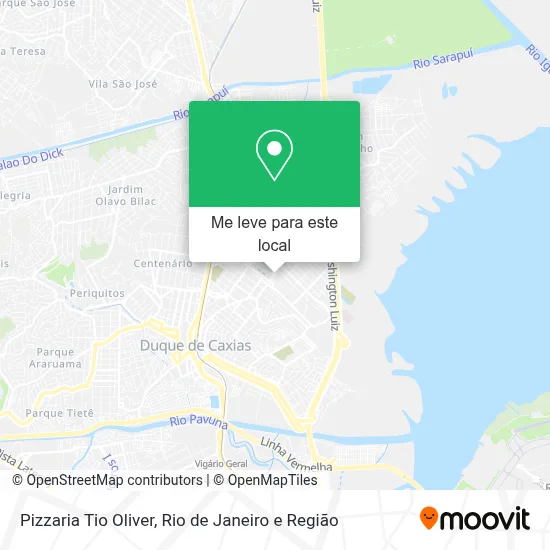 Pizzaria Tio Oliver mapa