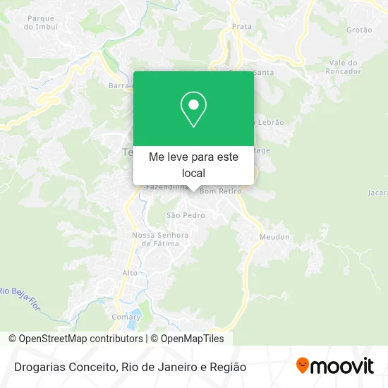 Drogarias Conceito mapa