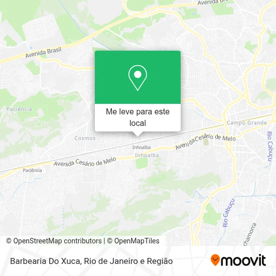 Barbearia Do Xuca mapa