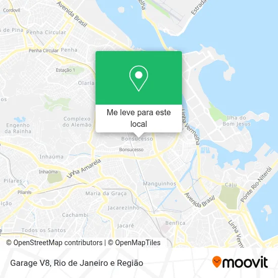 Garage V8 mapa