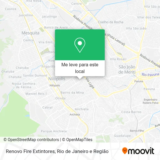 Renovo Fire Extintores mapa