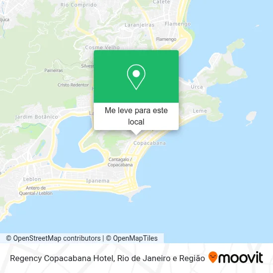 Regency Copacabana Hotel mapa