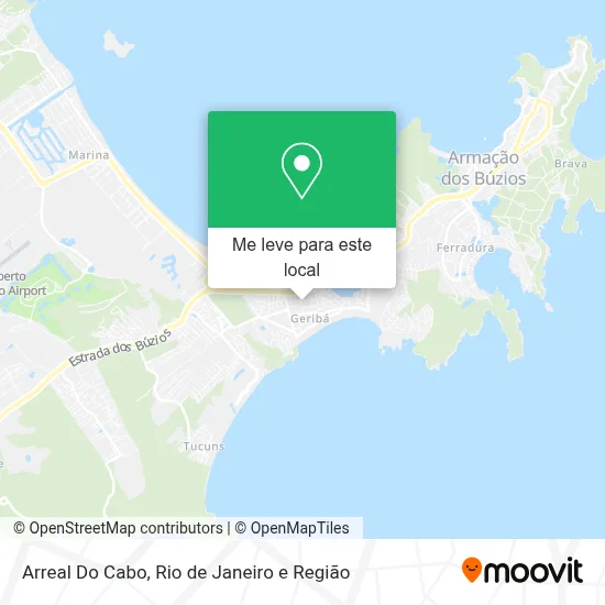 Arreal Do Cabo mapa