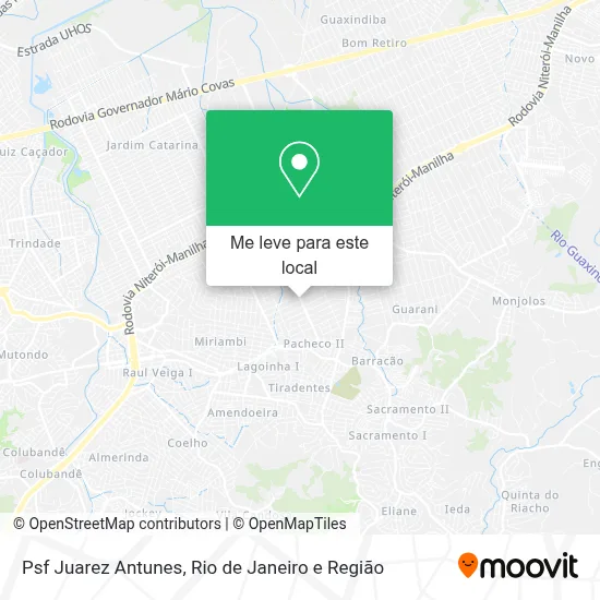 Psf Juarez Antunes mapa