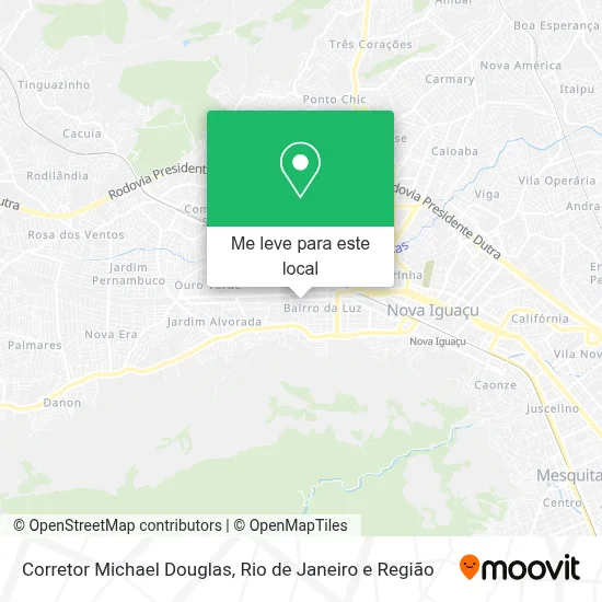 Corretor Michael Douglas mapa