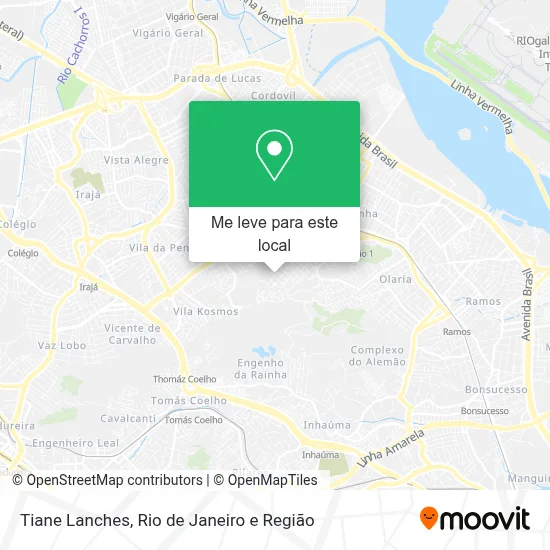 Tiane Lanches mapa