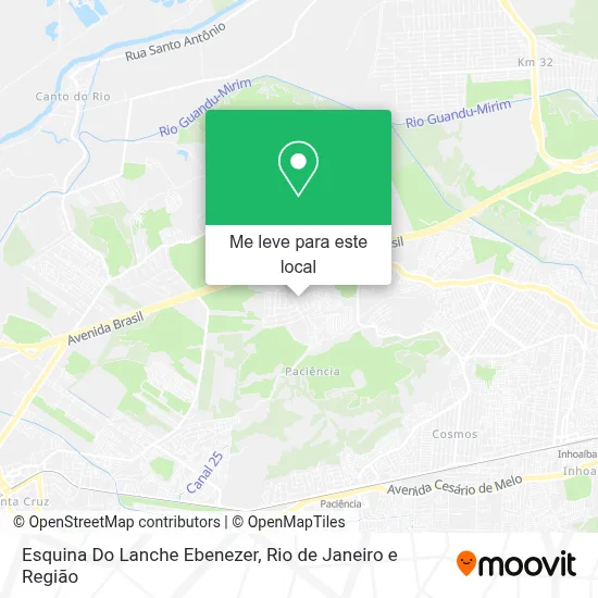 Esquina Do Lanche Ebenezer mapa