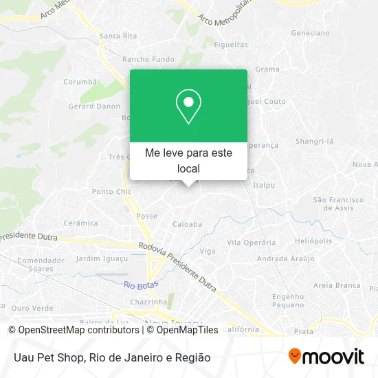 Uau Pet Shop mapa
