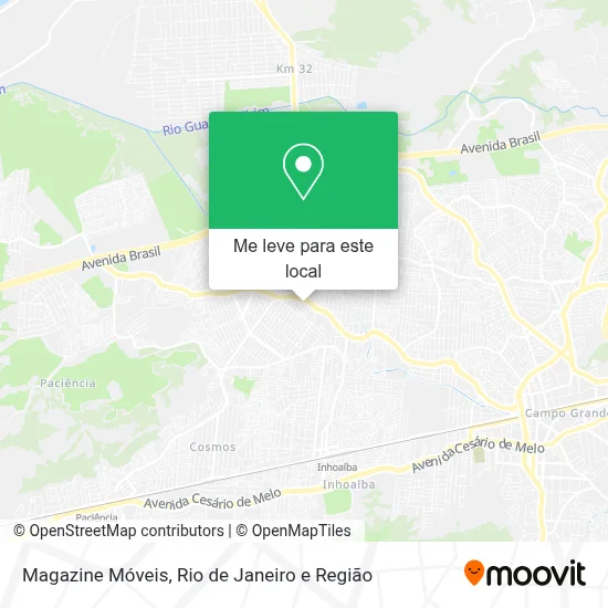 Magazine Móveis mapa