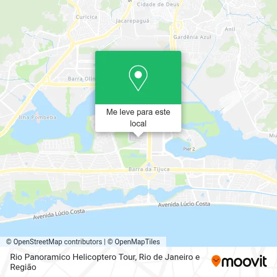 Rio Panoramico Helicoptero Tour mapa