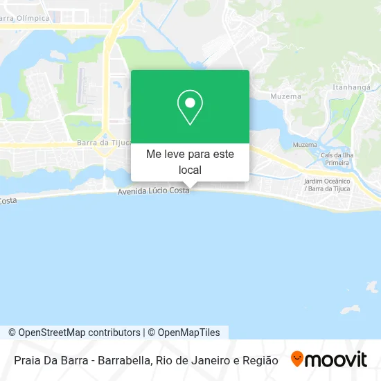 Praia Da Barra - Barrabella mapa